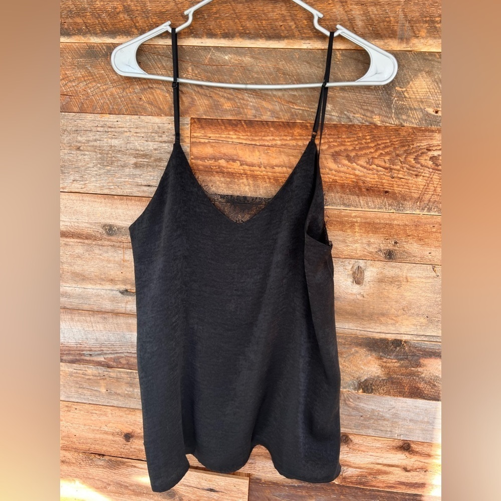 VICI Sleeveless Cami/Tank Top, Lace Back Detail, New without tags, Black, S​​​​